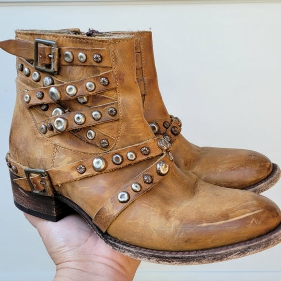 Freebird by Steven Shoes - Freebird Halo Leather Distressed Boots